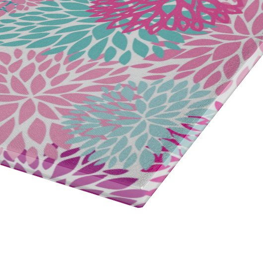 Helles Blumenmuster 2 Schneidebrett (Ecke)