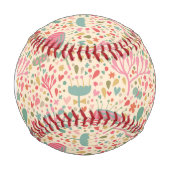 Helles Blumenmuster Baseball (Vorderseite)