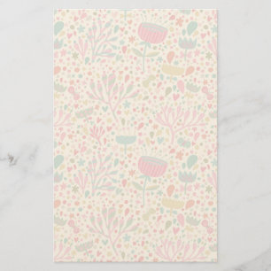 Helles Blumenmuster Briefpapier