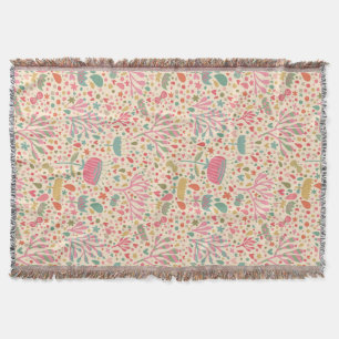 Helles Blumenmuster Decke