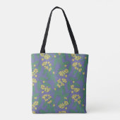 „Helles Blumenmuster-Eco-Tote“ Tasche (Rückseite)