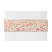 Helles Blumenmuster Einladungsbanderole (Rückseitenbeispiel)