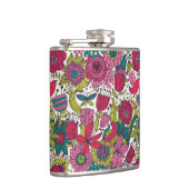 Helles Blumenmuster Flachmann (Rechts)