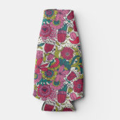 Helles Blumenmuster Flaschenkühler (Vorderseite)