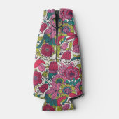 Helles Blumenmuster Flaschenkühler (Rückseite)