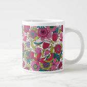 Helles Blumenmuster Jumbo-Tasse (Rechts)