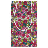 Helles Blumenmuster Kleine Geschenktüte (Vorderseite)