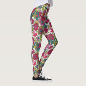 Helles Blumenmuster Leggings (Rechts)