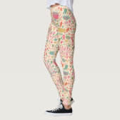 Helles Blumenmuster Leggings (Links)