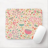 Helles Blumenmuster Mousepad (Mit Mouse)