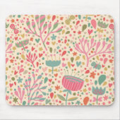 Helles Blumenmuster Mousepad (Vorne)