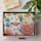 Helles Blumenmuster Seidenpapier (Geschenk)