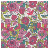 Helles Blumenmuster Stoff (Nahaufnahme)