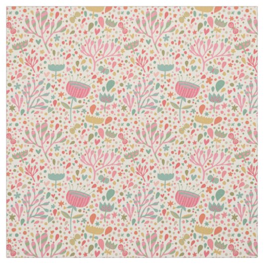 Helles Blumenmuster Stoff (Muster)