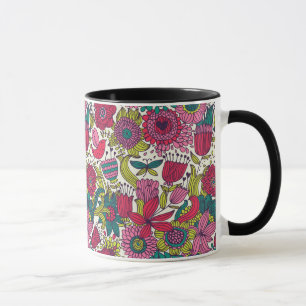 Helles Blumenmuster Tasse