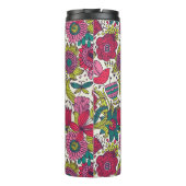 Helles Blumenmuster Thermosbecher (Rückseite)