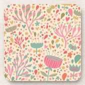 Helles Blumenmuster Untersetzer (Vorderseite)