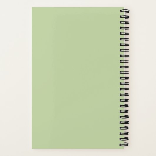 Helles Blumenraster-Journal mit Jesus Notizblock (Rückseite)