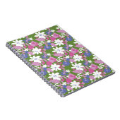 Helles Blütenrosa und weißes SpiralNotebook Notizblock (Rechte Seite)