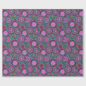 Helles Bohemisches Boho Hippy-Chic-Muster Geschenkpapier (Flach)