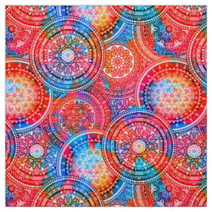 Helles Bohemisches Boho Hippy-Chic-Muster Stoff