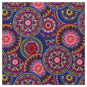 Helles Bohemisches Boho Hippy-Chic-Muster Stoff