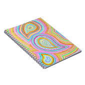 Helles Bohemisches Retro Muster Paisleys Notizblock (Rechte Seite)