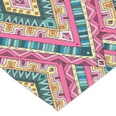 Helles Boho buntes abstraktes Stammes- Muster Kurzer Tischläufer (Ecke)