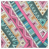 Helles Boho buntes abstraktes Stammes- Muster Stoff (Nahaufnahme)