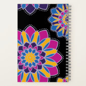 Helles Boho-Mandala-Spiralnotizbuch Notizblock (Rückseite)