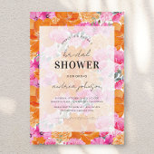 Helles Brautparty in Pink Orange Garden Einladung