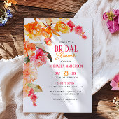 Helles Brautparty mit Blumenmotiven/Brunch Einladung