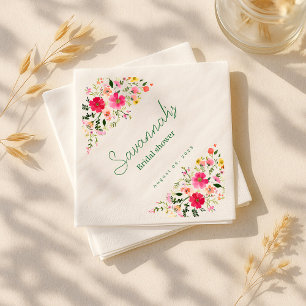 Helles Brautparty Napkins Bunt Serviette