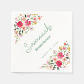 Helles Brautparty Napkins | Bunt Serviette (Vorderseite)