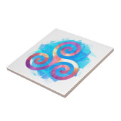 Helles bretonisches triskel fliese (Seite)