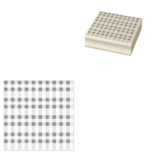 Helles Buffalo Square Kariertes Muster Gummistempel (Stempel)
