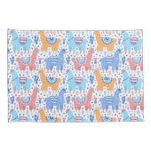 Helles buntes Alpaka-Muster Kissenbezug (Rückseite-Rechts)