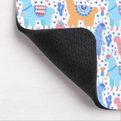 Helles buntes Alpaka-Muster Mousepad (Ecke)