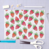 Helles buntes Aquarell-fruchtige Erdbeeren Seidenpapier (Handwerk)