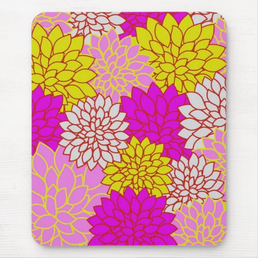 Helles buntes BlumenMousepad Mousepad (Vorne)