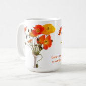 Helles buntes Bouquet von Pfefferkuchen Kaffeetasse (Vorderseite Links)