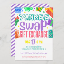 Helles buntes Yankee-Swap-Geschenk Exchange-Party