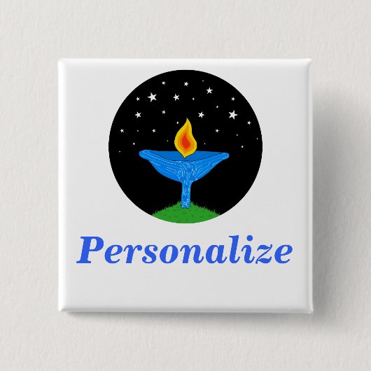 Helles Button/Knopf des Chalice-UU Button (Vorderseite)