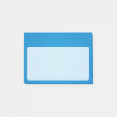 Helles Cerulean Blue mit griny Textur Post-it Klebezettel (Vorderseite)