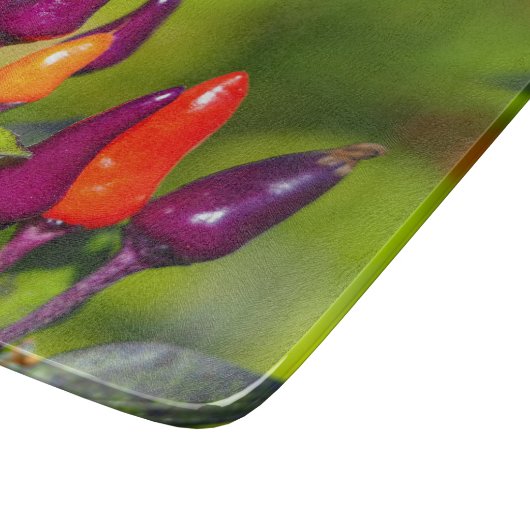Helles Chili Pfefferglas-Chassis Schneidebrett (Ecke)