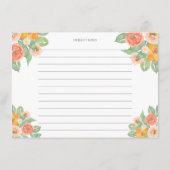 Helles Cocktailrezept für die Braut Begleitkarte (Rückseite)