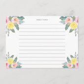 Helles Cocktailrezept für die Braut Begleitkarte (Rückseite)