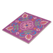 Helles Cottage Lila und Blau Blumenmuster Fliese (Seite)