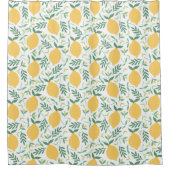 Helles Country Farm Gelbes Zitronenmuster Duschvorhang (Vorderseite)