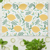 Helles Country Farm Gelbes Zitronenmuster Geschirrtuch (Gefaltet)